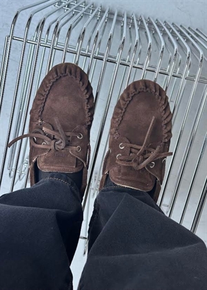 Rowan suede brown leather loafers Suede Brown ALOHAS 